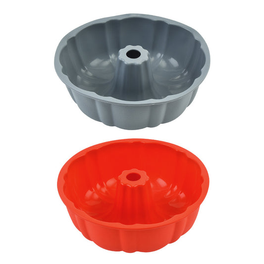 10-inch Non-Stick Silicone Bundt Pan - Multipurpose Baking Mold for Cakes, Jello & Gelatin