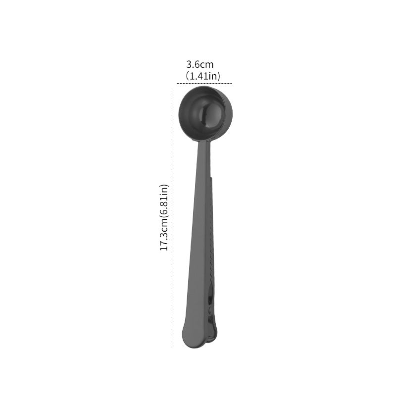 30 Stainless Steel Milk Powder Clip Spoon Coffee Seasoning Bag Sealing Clip Spoon Sealing Clip One Spoon Measuring Spoon