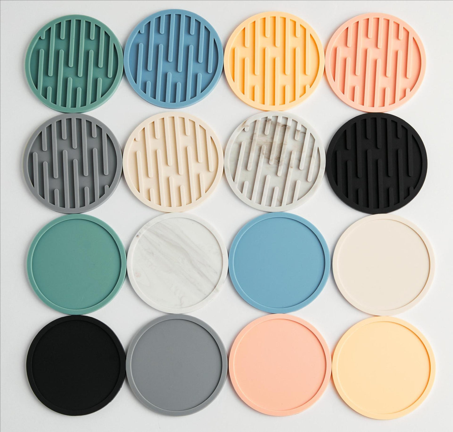 Hot selling silicone cup pad, circular and thickened 10CM drainage pad, heat insulation and anti slip tea cup pad