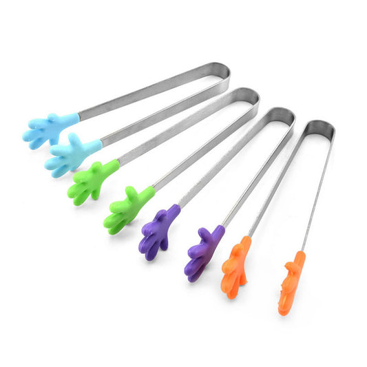 Kitchen Gadgets Silicone Food Clips Ice Clips Stainless Steel Mini Food Clips Food Clips
