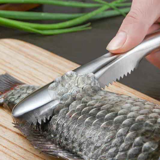 Kitchen Gadgets Stainless Steel Fish Scale Planer Scraper Kitchen Descaler Tool Fish Killer Planer To Remove Fish Scales