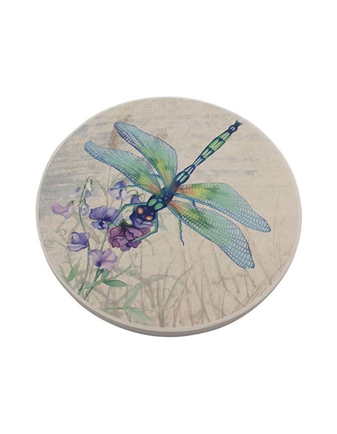 Hot selling circular ceramic meal mat, coaster printed with DIY pattern, heat insulation pad, anti slip pad