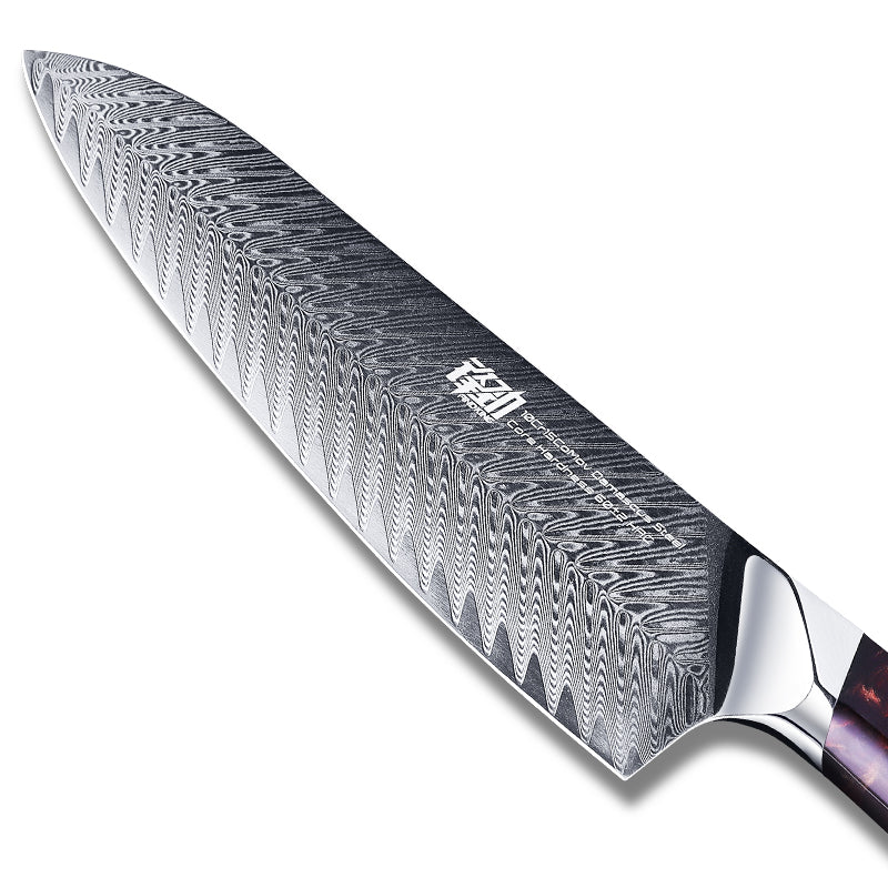 Fengjin Damascus Western Chef's Knife New Resin Handle Chef's Knife New Kitchen Knife
