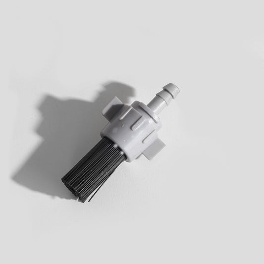 Barista tool: long - handle cleaning brush for coffee machine steam, with replaceable head to remove brew head dirt