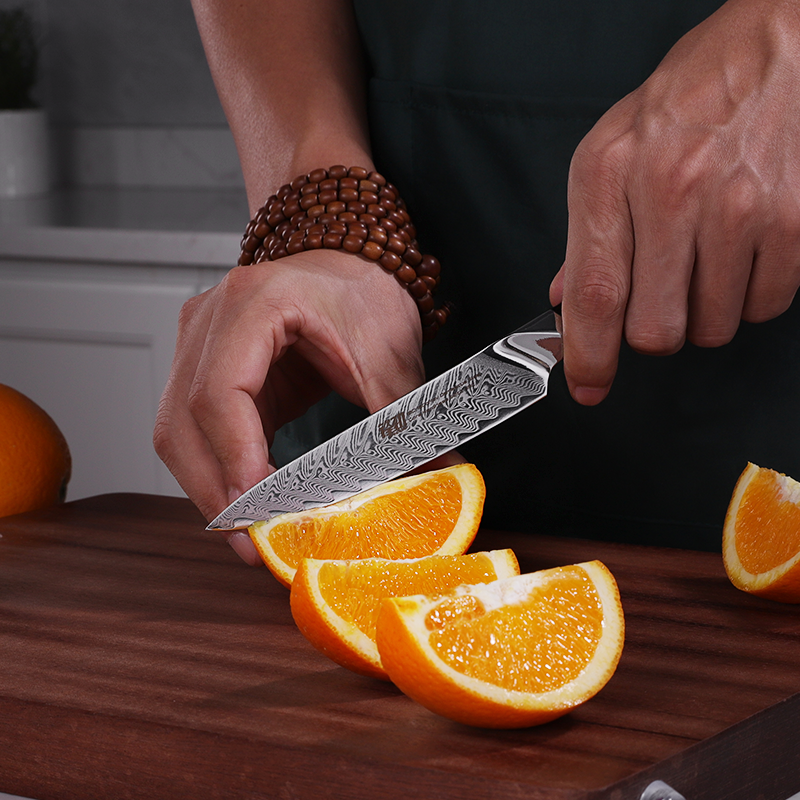Fengjin Damascus 5 Inch Fruit Knife High Hardness Knife