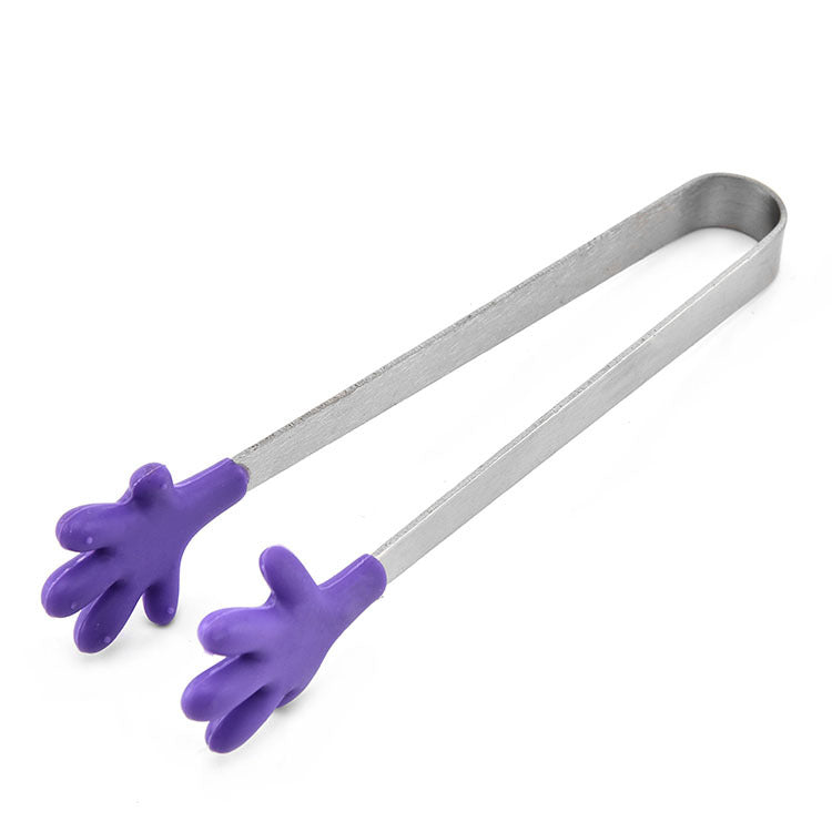 Kitchen Gadgets Silicone Food Clips Ice Clips Stainless Steel Mini Food Clips Food Clips
