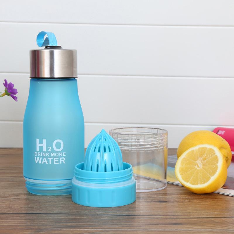 Lemon Bottle Water Bottle 650ml Multi Color Drink More Water Drinking Bottle Sport