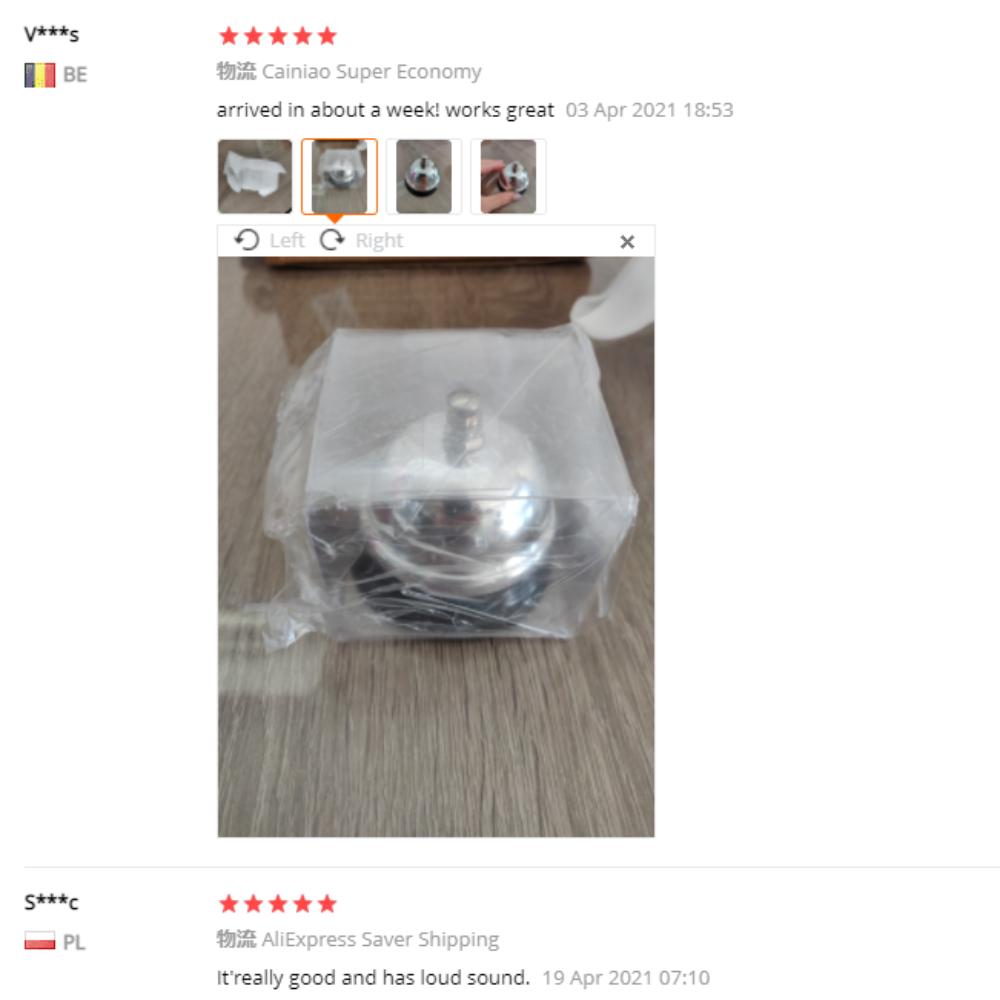 Desk Kitchen Hotel Counter Reception Christmas Craft Bell Restaurant Bar Ringer Call Bell Service Ring Home Restaurant Call Bell