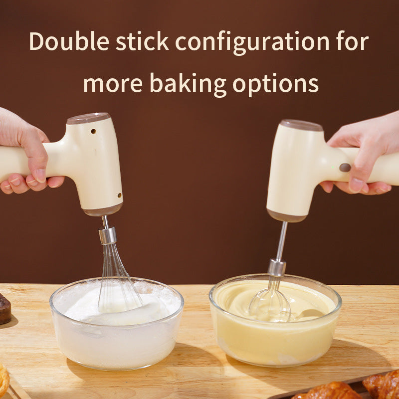 Wireless Electric Egg Beater Household Mini Cream Automatic Beater Cake Baking Handheld Charging Mixing Machine