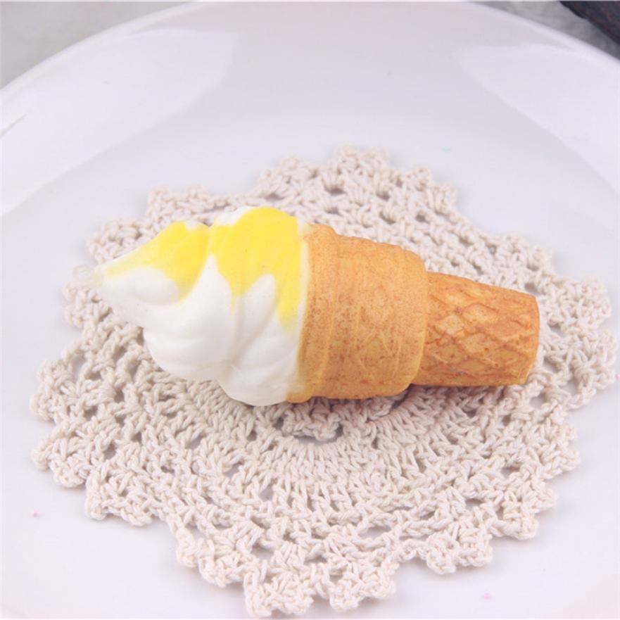 Antistress Squishy Toys For Children Slow Rising Funny Gadgets Smile Ice Cream Kids Stress Relief Cute Squisy Keychain Squichy