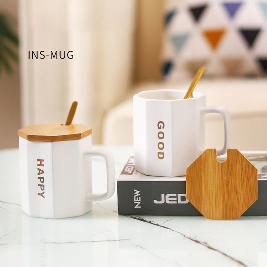 New Japanese Style Household Star Dad Mug With Lid Teacher's Day Gift Practical Mug Mug Ins Style