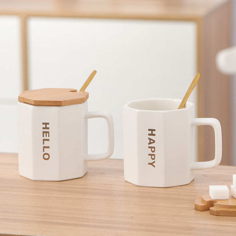 New Japanese Style Household Star Dad Mug With Lid Teacher's Day Gift Practical Mug Mug Ins Style