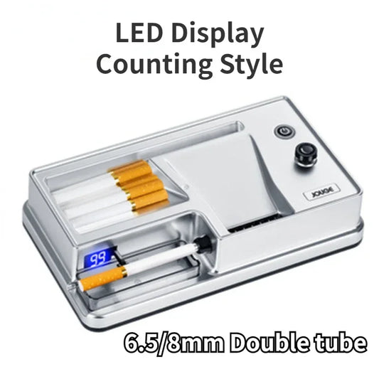 New 3-in-1 Auto Cigarette Rolling Machine – Electric, Smart Sensing, 6.5/8mm Tubes.