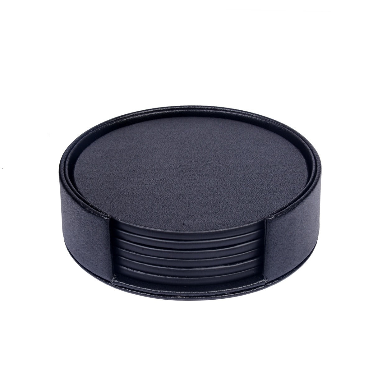 Creative PU leather coaster Exquisite insulated tea water cushion Square leather coaster