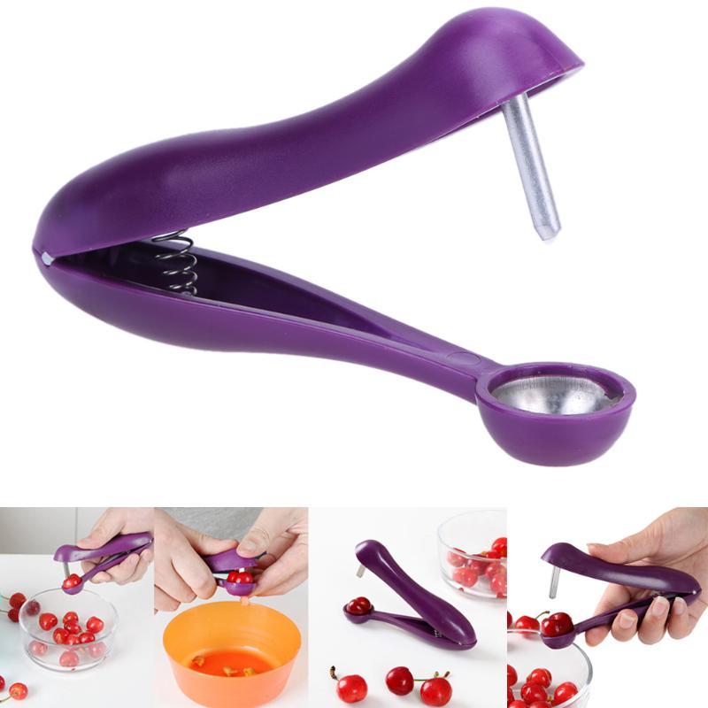 Stainless Steel Cherry Pitter Fruit Core Seed Remover Tools Cherries Corer Fruit Tool Gadgets Kitchen Accessories
