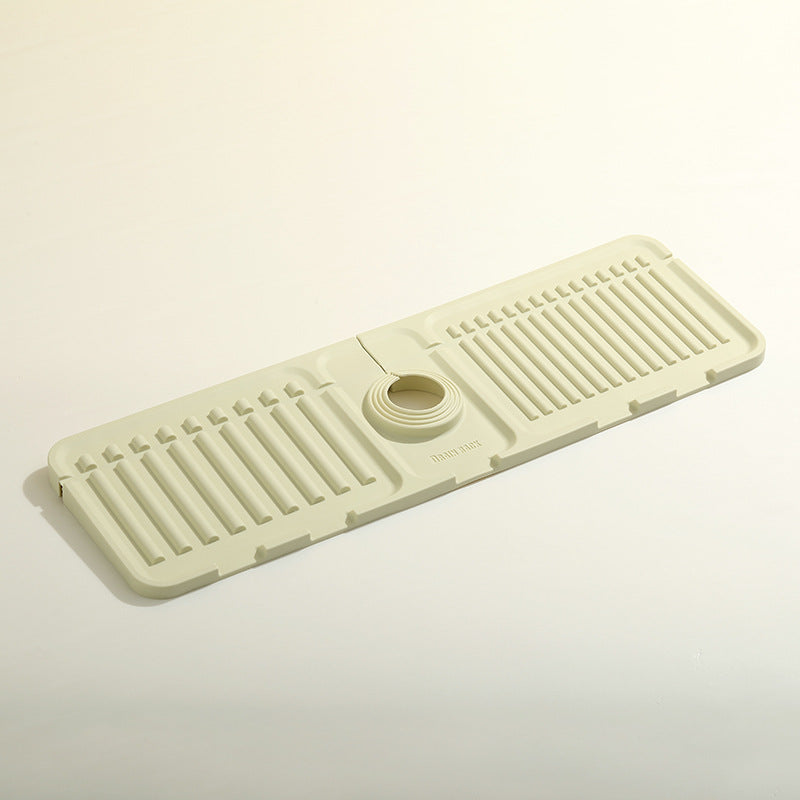 Heighten slope drain mat faucet sink splash mat drain mat pool non slip soap mat splash mat