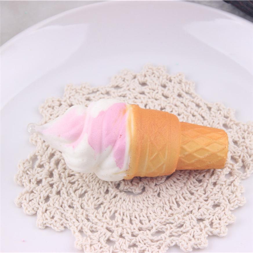 Antistress Squishy Toys For Children Slow Rising Funny Gadgets Smile Ice Cream Kids Stress Relief Cute Squisy Keychain Squichy