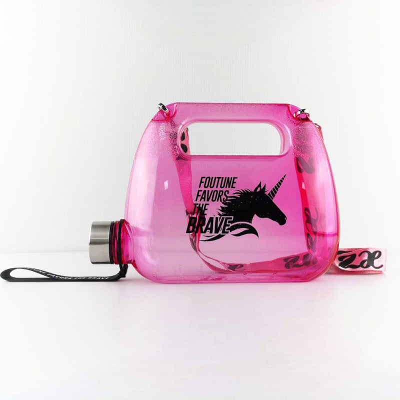 1500Ml Backpack Water Bottle Fitness Large Capacity Food Grade Plastic Material Space Water Cup Bottle Creative Water Bottle