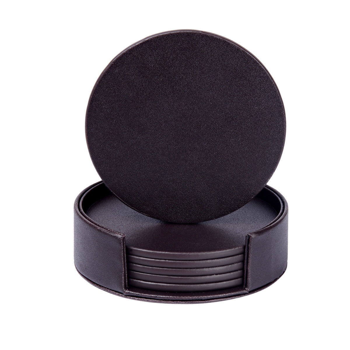 Creative PU leather coaster Exquisite insulated tea water cushion Square leather coaster