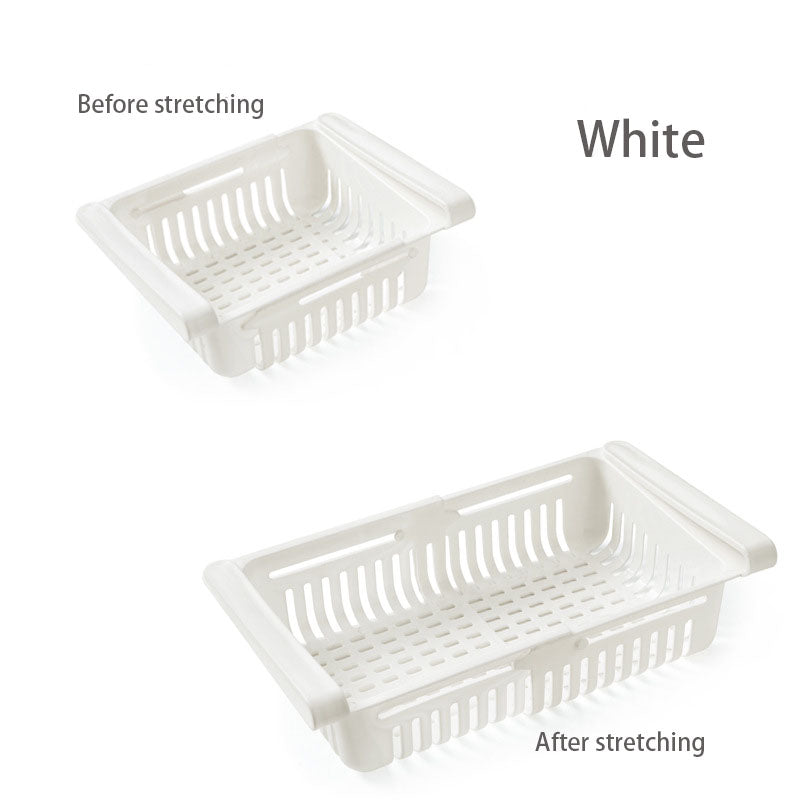 Retractable Refrigerator Divider Organizing Storage Rack Home Storage Rack Preservation Pull-Out Classification Box Refrigerator Partition Frame