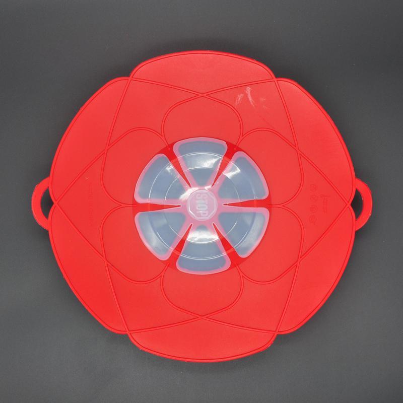 Kitchen Gadgets Silicone Lid Spill Stopper Pan Cover 28.5cm Diameter Cooking Tools