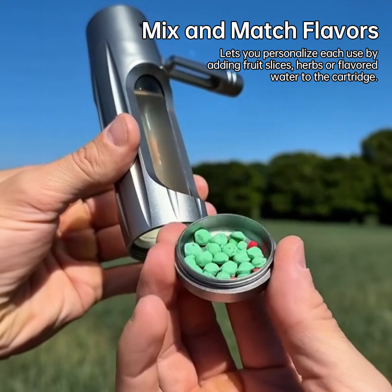 Portable metal smoking pipe with 155mm glass bowls, for dry tobacco & herb, hookah shisha pipe accessories.