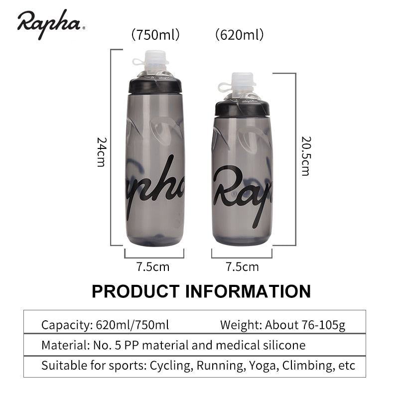 Rapha Ultralight Bicycle Water Bottle 620 750ML Leak proof PP Drink Sport Water Bottle Bike Lockable Mouth Cycling Water Bottle