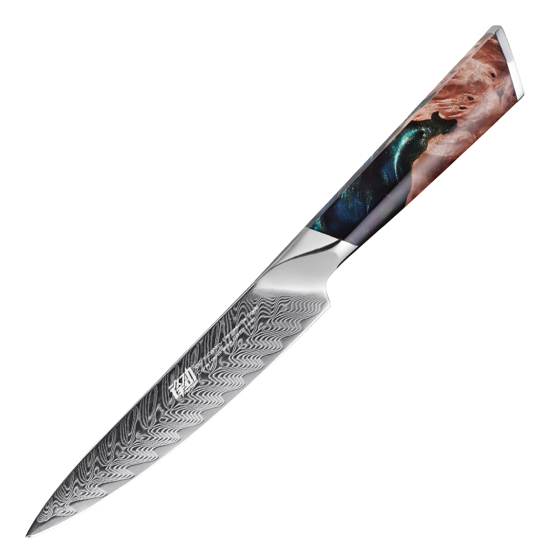Fengjin Damascus 5 Inch Fruit Knife High Hardness Knife