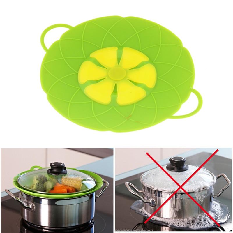 Kitchen Gadgets Silicone Lid Spill Stopper Pan Cover 28.5cm Diameter Cooking Tools