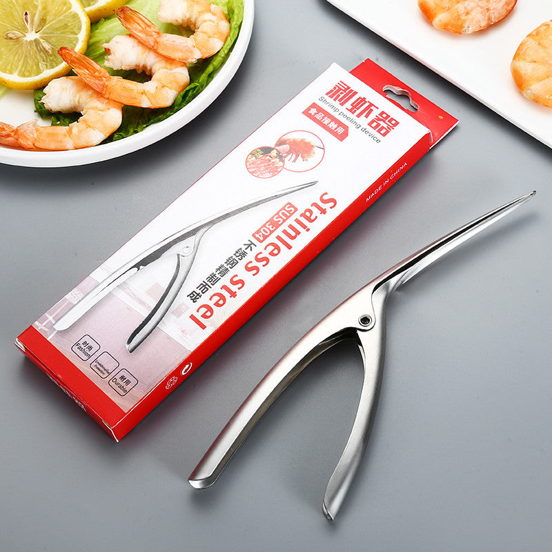 304 Stainless Steel Practical Peeling Shrimp Pliers Shrimp Opener Shelling Kitchen Supplies
