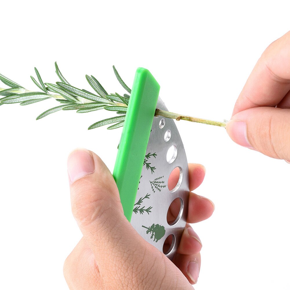 Home Kitchen Gadgets Fruit Vegetable Tools Vegetables Stripper Stainless Steel Hole Cutter 9-hole Herb Knife Vegetable Cutter