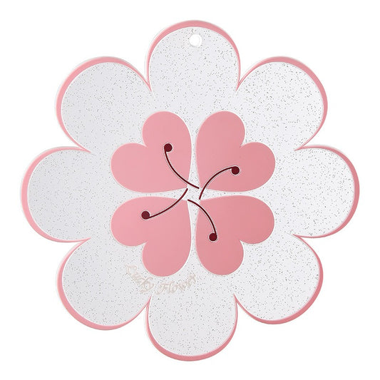 Lucky Flower Heat Insulation Mat Simple Wind Table Heat Insulation Mat Anti scalding Bowl and Dish Mat Household Plate Mat PVC Mat