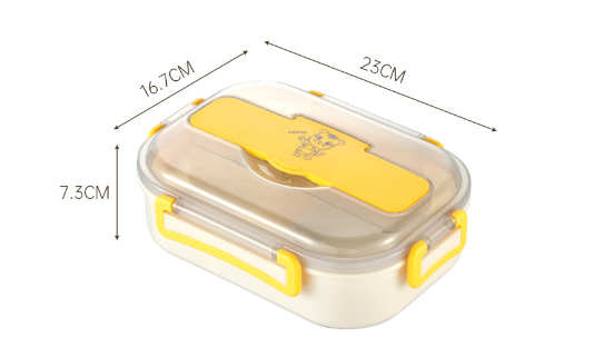 Simple portable sealed microwaveable lunch box lunch box lunch box