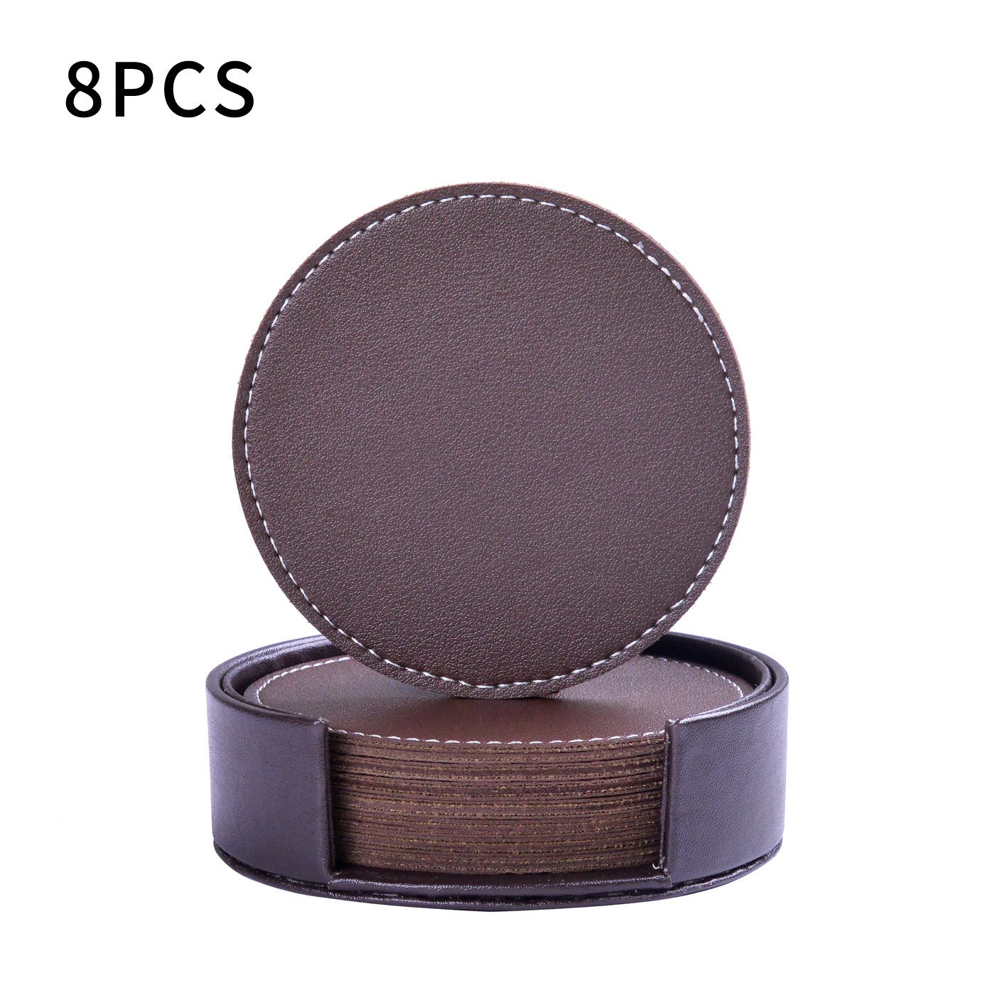 Creative PU leather coaster Exquisite insulated tea water cushion Square leather coaster
