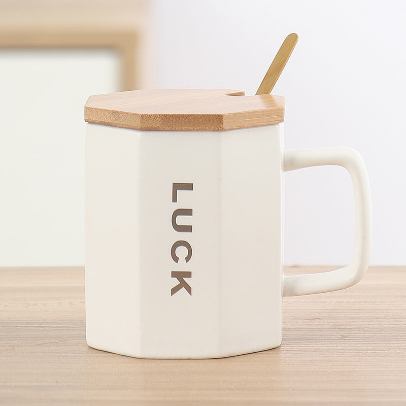 New Japanese Style Household Star Dad Mug With Lid Teacher's Day Gift Practical Mug Mug Ins Style