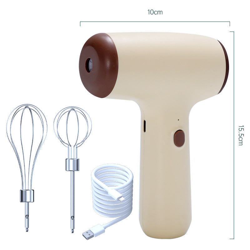 Wireless Electric Egg Beater Household Mini Cream Automatic Beater Cake Baking Handheld Charging Mixing Machine