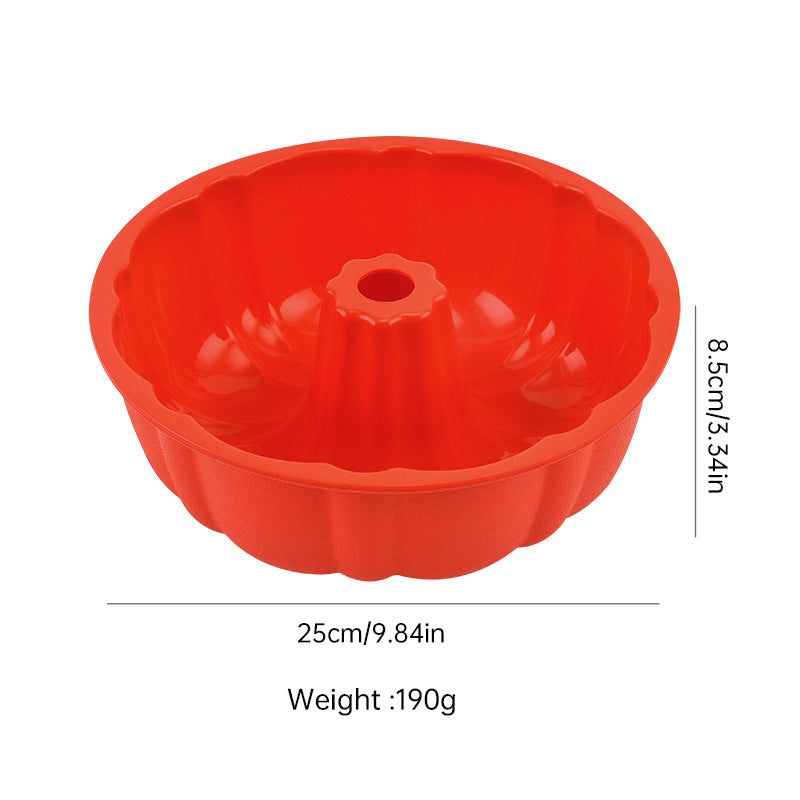 10-inch Non-Stick Silicone Bundt Pan - Multipurpose Baking Mold for Cakes, Jello & Gelatin