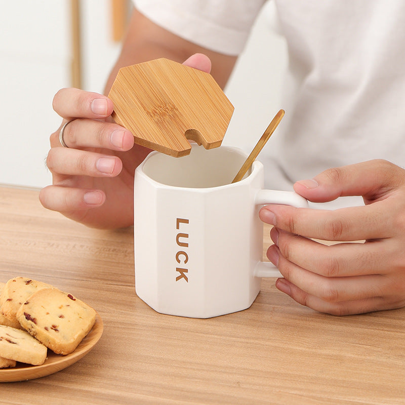 New Japanese Style Household Star Dad Mug With Lid Teacher's Day Gift Practical Mug Mug Ins Style