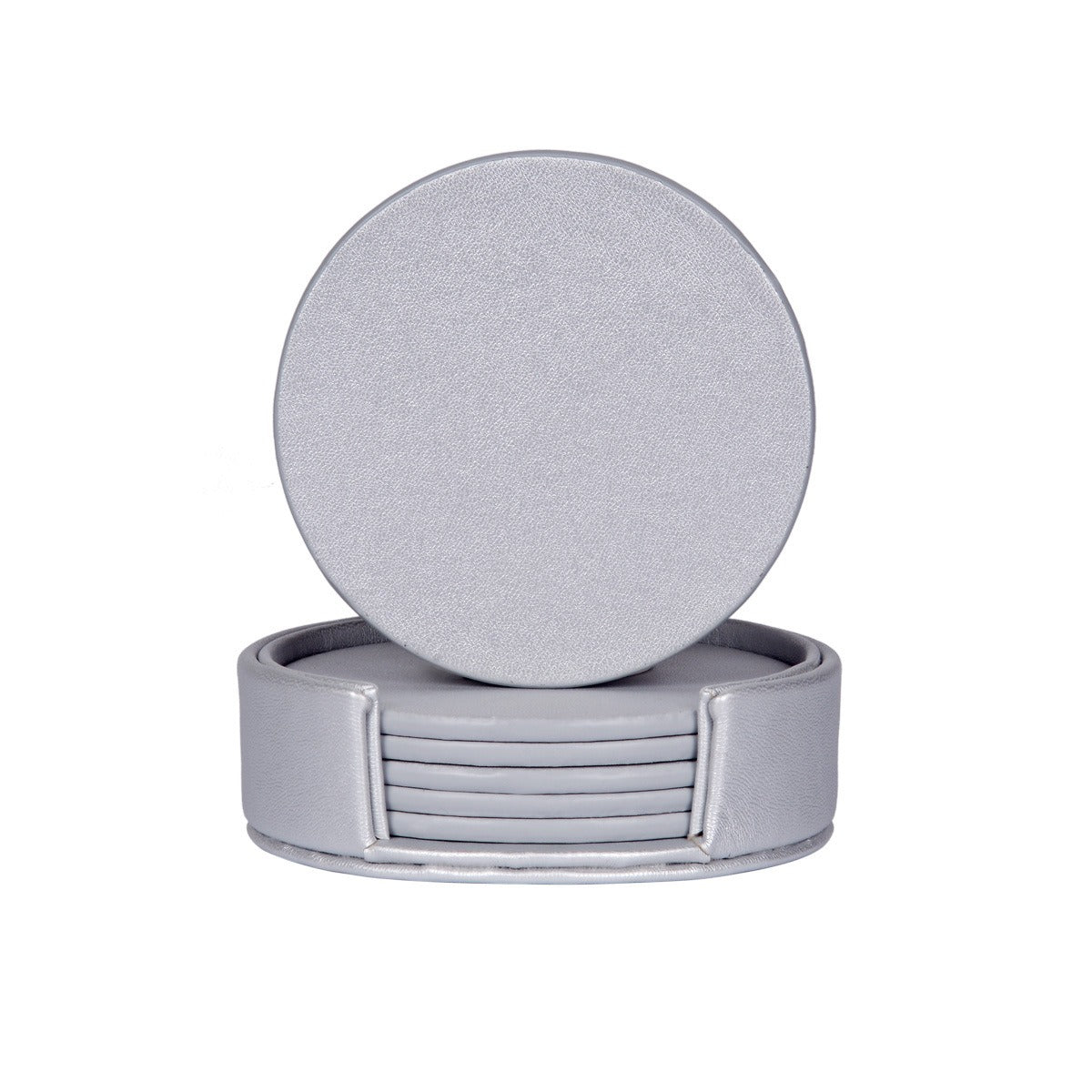 Creative PU leather coaster Exquisite insulated tea water cushion Square leather coaster