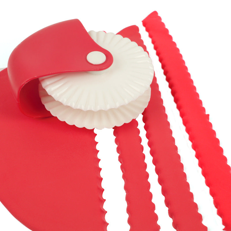 Baking Tools Kitchen Pasta Cutting Wheel Curling Wheel Manual Pasta Cutter Roller Knife Kitchen Gadgets