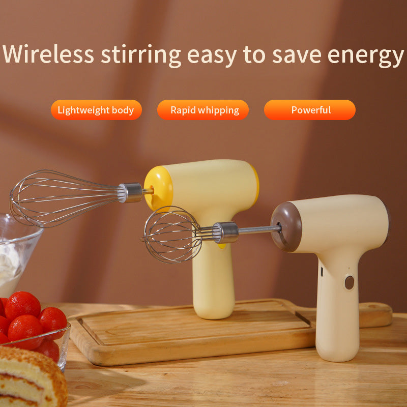 Wireless Electric Egg Beater Household Mini Cream Automatic Beater Cake Baking Handheld Charging Mixing Machine