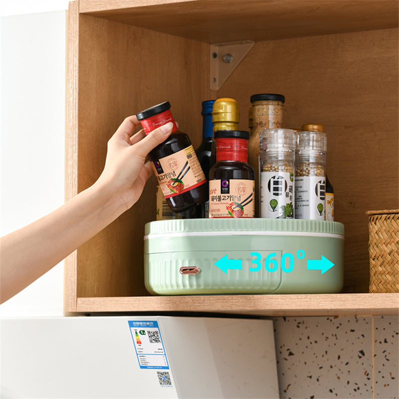 Kitchen Multifunctional Rotating Shelf Rotating Seasoning Rack Cosmetic Storage Table