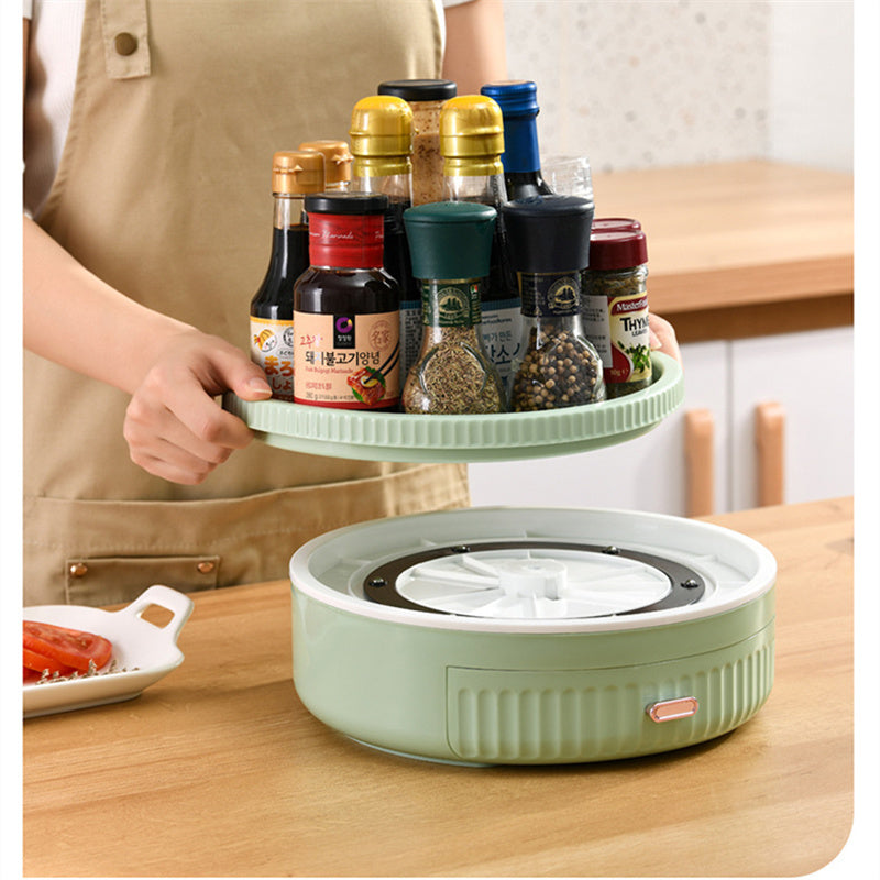 Kitchen Multifunctional Rotating Shelf Rotating Seasoning Rack Cosmetic Storage Table