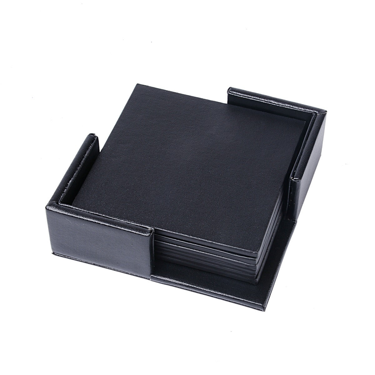 Creative PU leather coaster Exquisite insulated tea water cushion Square leather coaster