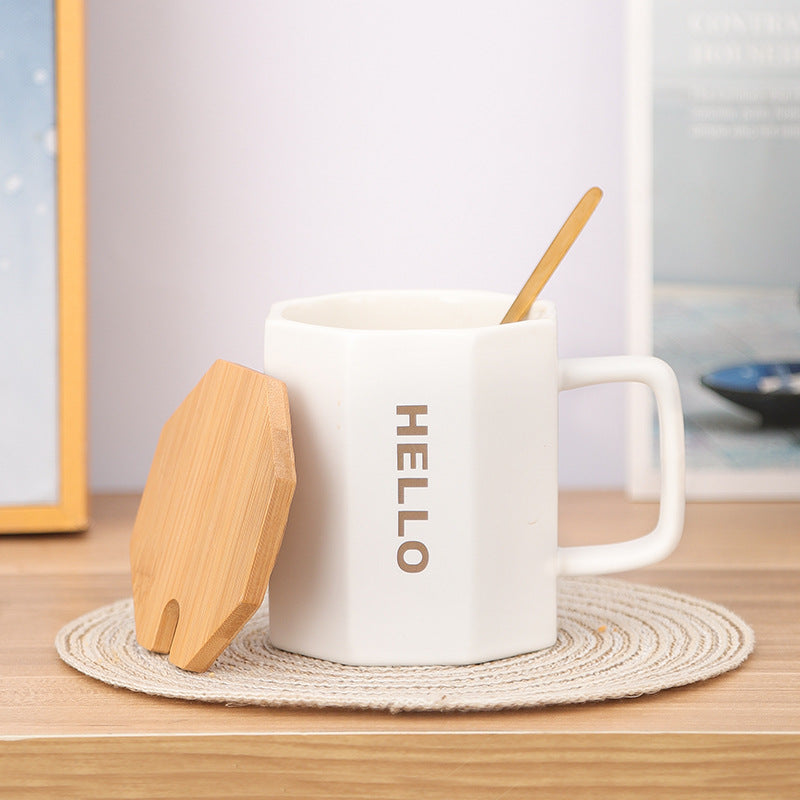 New Japanese Style Household Star Dad Mug With Lid Teacher's Day Gift Practical Mug Mug Ins Style