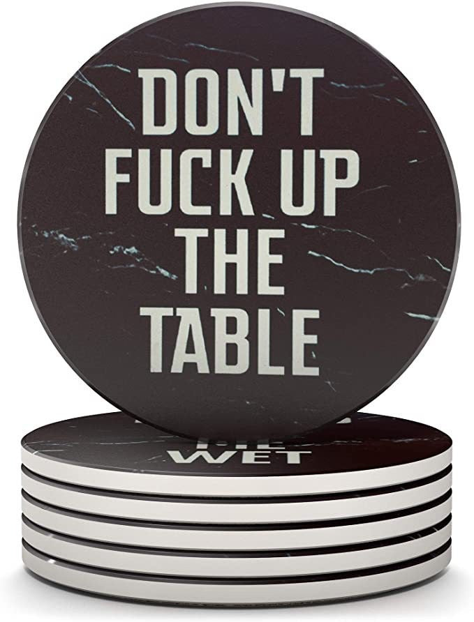 Hot selling circular ceramic meal mat, coaster printed with DIY pattern, heat insulation pad, anti slip pad