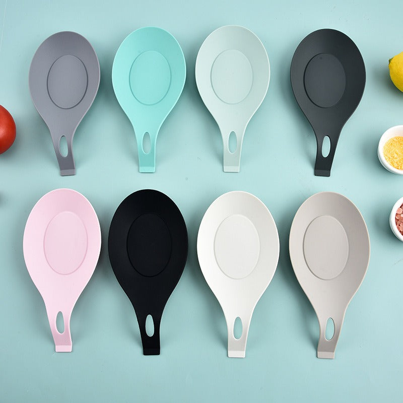 Silicone soup spoon mat, spoon holder, shovel change holder, seasoning soy sauce dish mat, storage mat, spoon change holder, spo