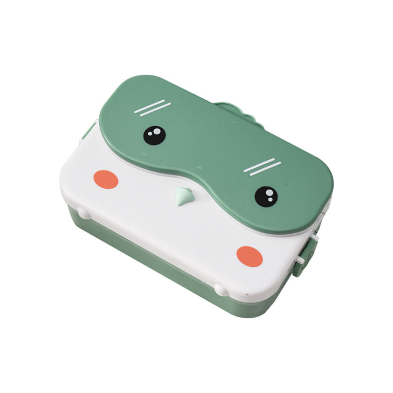Cartoon cute microwaveable stainless steel lunch box with compartments for insulation and portable lunch box