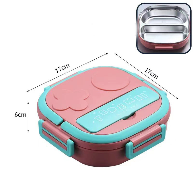 Stainless Steel Lunch Box Dinner Plate Robot Shaped Lunch Box